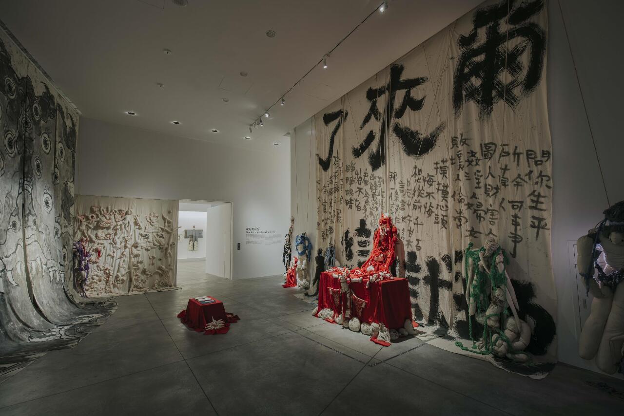 지난 2022년 음력 7월 타이난미술관(南美館)에서 열린 특별전시 '아시아의 지옥 및 유혼(亞洲的地域與幽魂)' - 사진: 타이난미술관